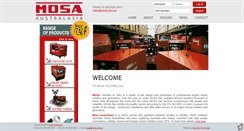 Desktop Screenshot of mosa.com.au